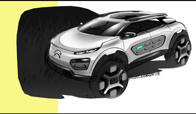 Citroen Cactus Essential Vehicle Concept with Hybrid Air powertrain 2013 side